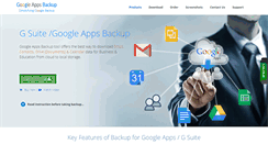 Desktop Screenshot of googleapps--backup.com