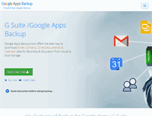 Tablet Screenshot of googleapps--backup.com